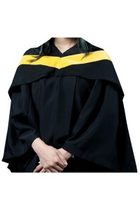 設計披巾黃色 綠色畢業袍     訂製大學生畢業典禮畢業袍   經典風琴式設計    學士畢業袍    嶺南大學     DA493